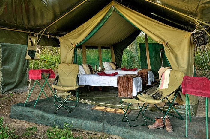 Footsteps-Camp-Okavango-delta-Tent-Interior-Reasons to visit Botswana