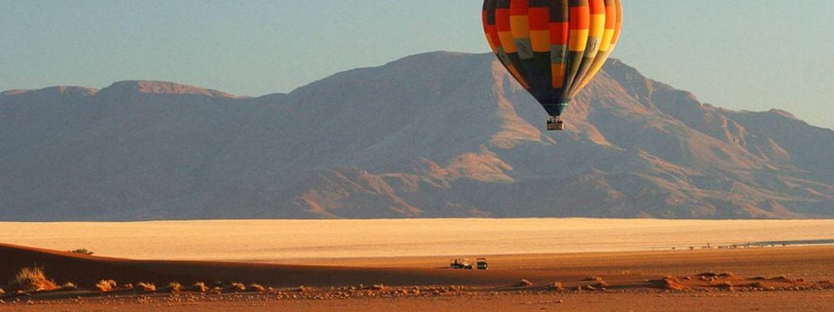 Hote air ballooning near Sossusvlei, namibia - where to go in Africa