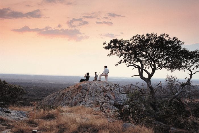 Cool places to pop the question - on a walking safari