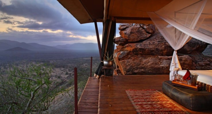 Saruni Mara chalet setting, romantic east africa lodges
