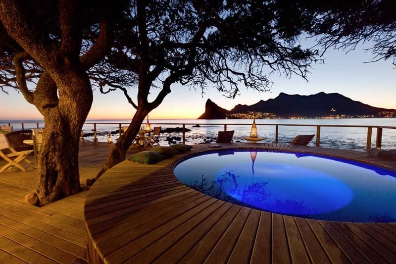 Tintswalo-Atlantic-pool-sunset- Romantic Hotels in Cape Town