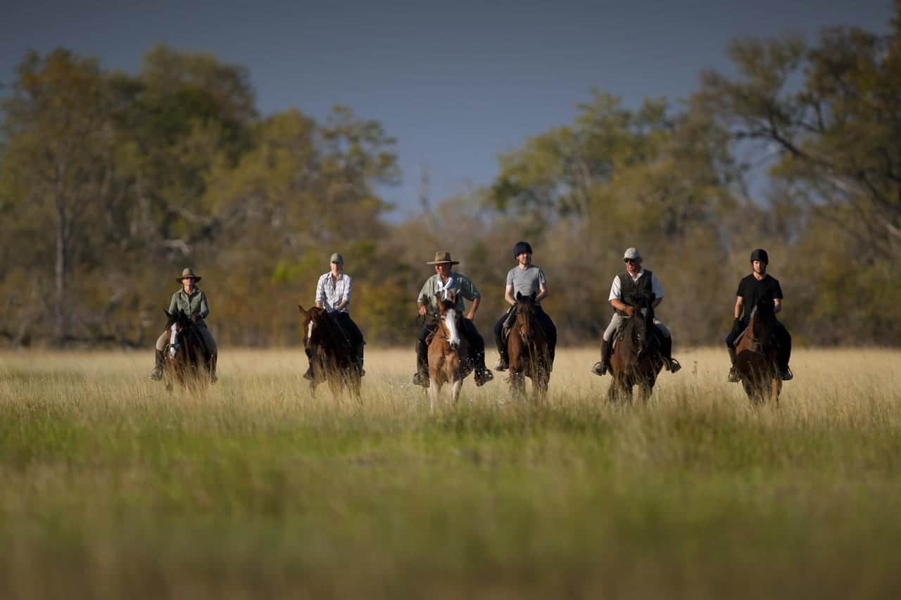 Horse-riding in Okavango Delta