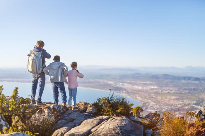 Family safari, kids on safari, Table Mountain