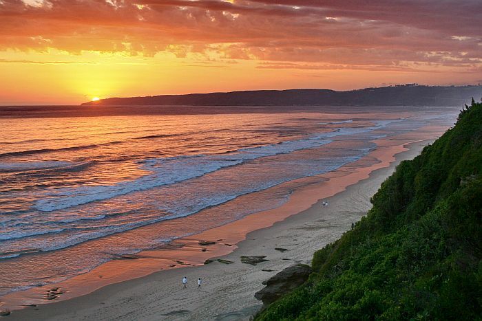 Wilderness Beach at sunset